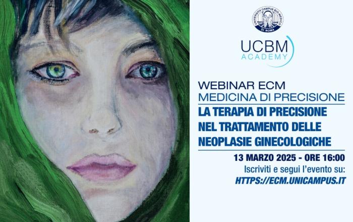 Giovedì 13 marzo ore 16:00: "La terapia di precisione nel trattamento delle neoplasie ginecologiche" (WEBINAR)