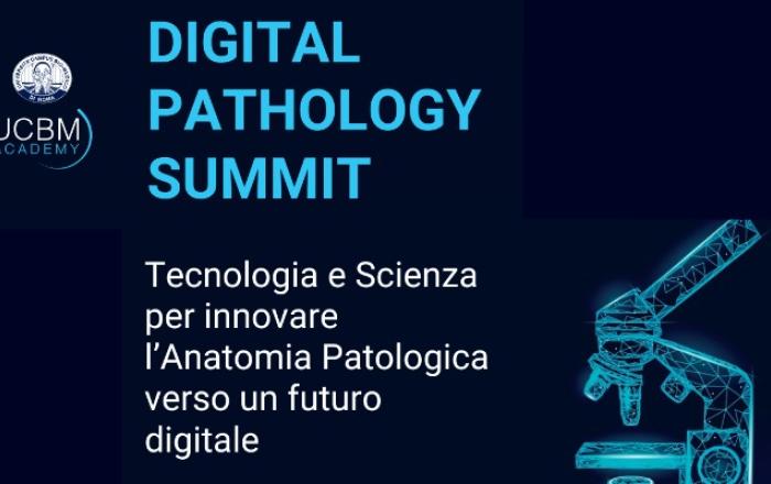 L'immagine mostra il titolo dell'iniziativa e un immagine del microscopio